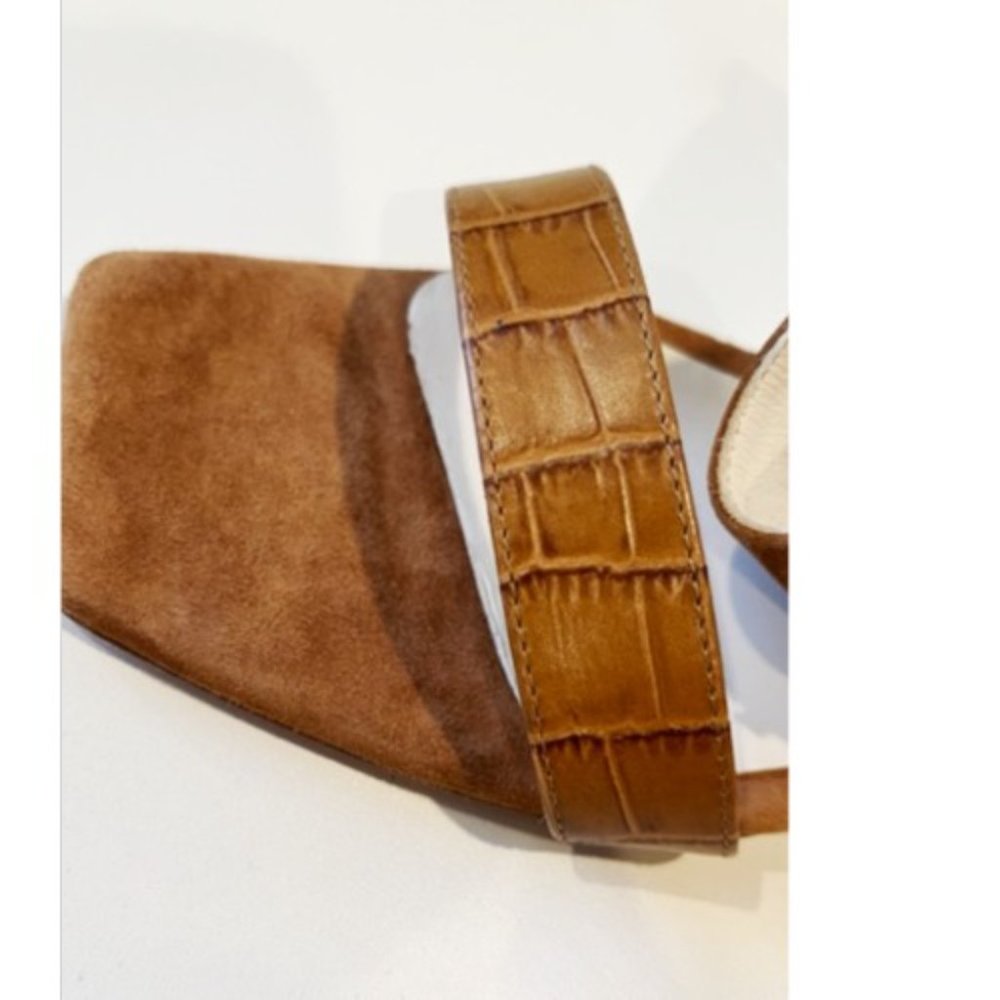 BRUNO MAGLI STRAPPY CROC EMBOSSED LEATHER SANDAL 39 9 - Picture 5 of 11